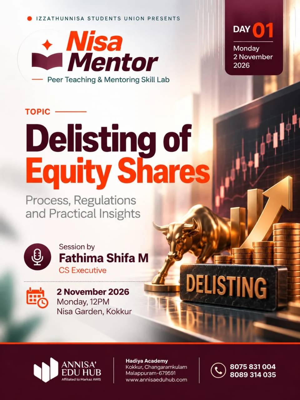 Nisa Mentor 04: Delisting of Equity Shares, by Ms. Fathima Shifa M